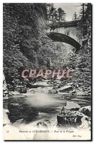Cartes postales Environs de Gerardmer Pont de la Vologne