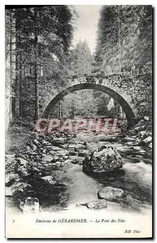 Cartes postales Environs de Gerardmer le Pont des Fees