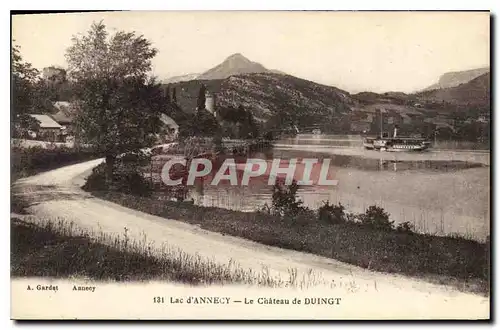 Cartes postales Lac d'Annecy le chateau de Duingt