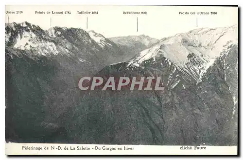 Ansichtskarte AK Pelerinage de N D de la Salette du Gargas en Hiver Cliche Faure