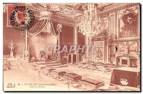 Cartes postales Palais de Fontainebleau Salle du Trone