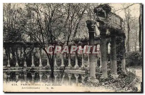 Cartes postales Paris 8e arrt Parc Monceau les Colonnades