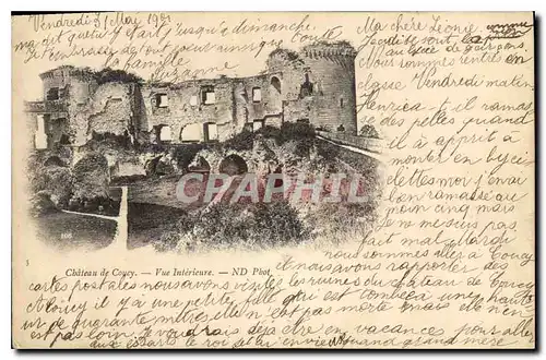 Cartes postales Chateau de Coucy vue interieure