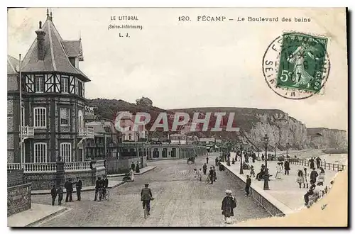 Cartes postales Le Littoral Seine Inferieure Fecamp Le Boulevard des bains