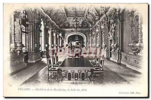 Cartes postales Fecamp Distillerie dela Benedictine la Salle des Abbes