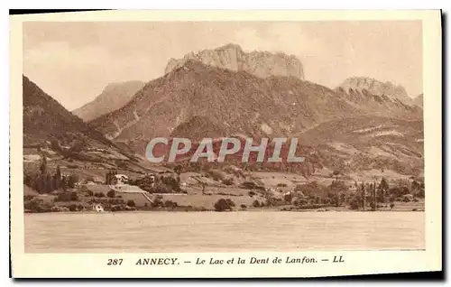 Cartes postales Annecy Le lac et la Dent de Lanfon