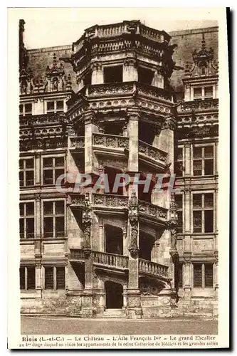 Cartes postales Blois L et C Le Chateau L'Allee Francois 1er Le Grand Escalier