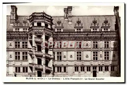 Cartes postales Blois L et C Le Chateau L'Allee Francois 1er Le Grand Escalier