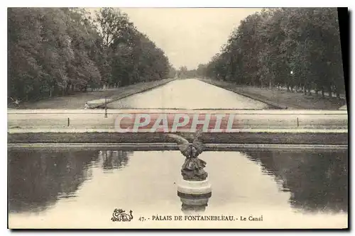 Ansichtskarte AK Palais de Fontainebleau Le Canal