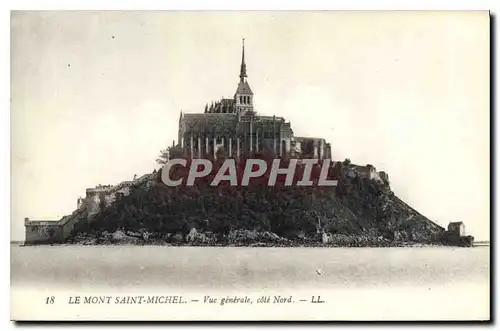 Cartes postales Le Mont Saint Michel vue generale Cote Nord