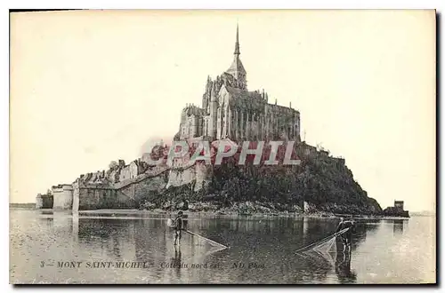 Cartes postales Le Mont Saint Michel Cote du nord Est Peche Pecheurs
