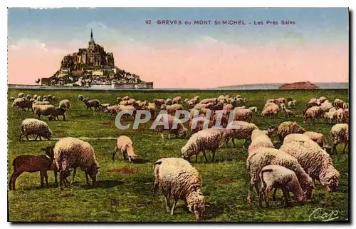 Cartes postales Greves du Mont St Michel les Pres Sales