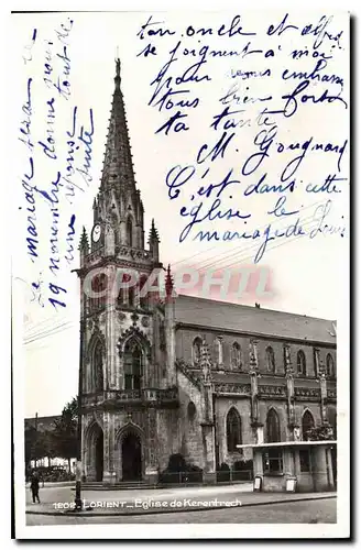 Cartes postales Lorient Eglise de Kerentrech