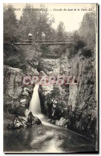 Ansichtskarte AK Env de Remiremont Cascade du Saint de la Cuve