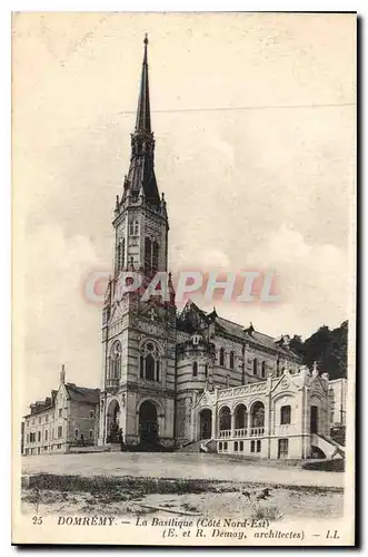Cartes postales Domremy La Basilique Cote Nord Est E et R Deamy