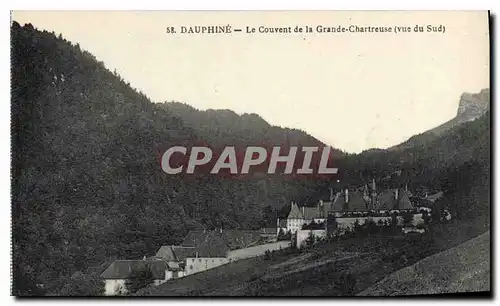 Cartes postales Dauphine Le Couvent de la Grande Chartreuse vue du Sud