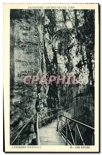 Cartes postales Environs d'Annecy La Savoie Les Gorges du Fier Les Crues