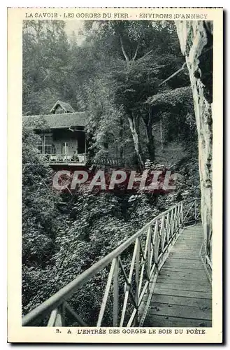 Ansichtskarte AK La Savoie Les Gorges du Fier Environs d'Annecy a l'entree des Gorges le Bois du Poete