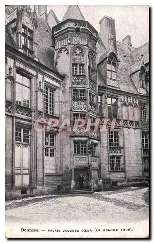 Cartes postales Bourges Palais Jacques Coeur a Grande Tour