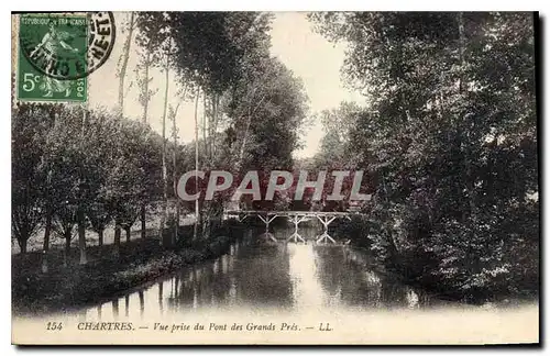 Cartes postales Chartres Vue prise du Pont des Grands Pres