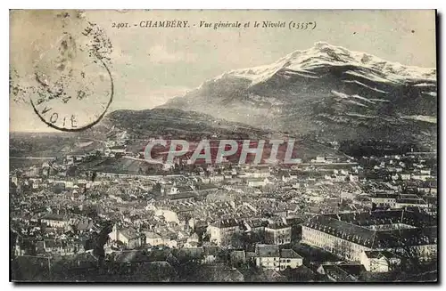 Cartes postales Chambery Vue generale et la Nivolet