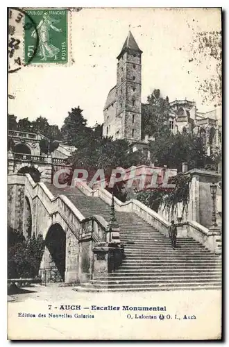Ansichtskarte AK Auch Escalier Monumental