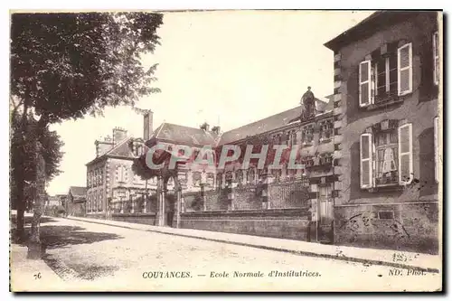 Cartes postales Coutances Ecole Normale d'Institutrices