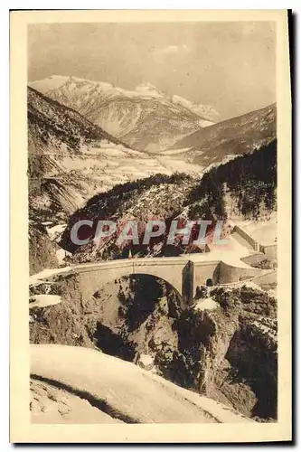 Cartes postales Dauphine Route des Alpes Briancon Le Pont d'Asfeld La route du Montgenevre et le Charberton Ital