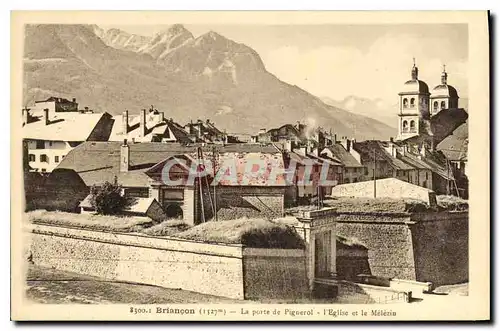 Cartes postales Briancon La porte de Pinerol l'Eglise et le Melezin