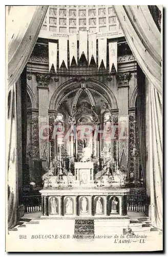 Ansichtskarte AK Boulogne sur Mer Interieur de la Cathedrale l'Autel