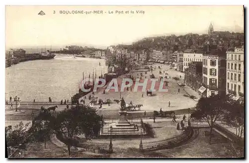 Cartes postales Boulogne sur Mer Le Port et la Ville