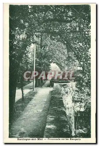 Cartes postales Boulogne sur Mer Promenade sur les Remparts