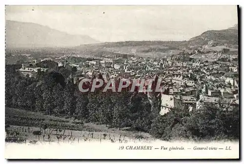 Cartes postales Chambery Vue generale