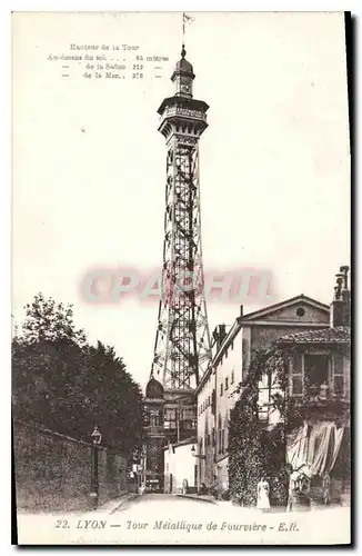 Cartes postales Lyon Tour Metalique de Fourviere