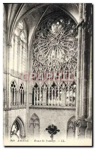 Cartes postales Amiens Rosace du Transept