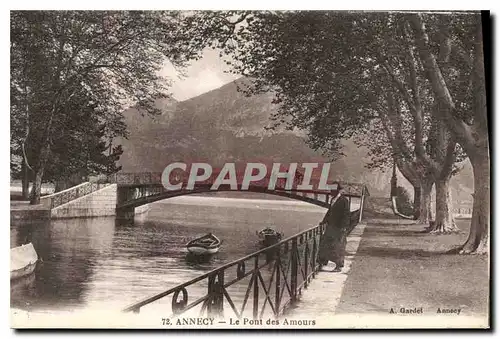 Cartes postales Annecy Le Pont des Amours