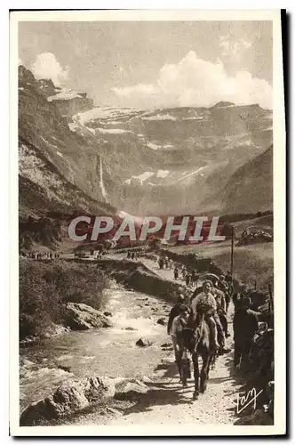 Cartes postales Gavarnie Retour du Cirque Ane Mule