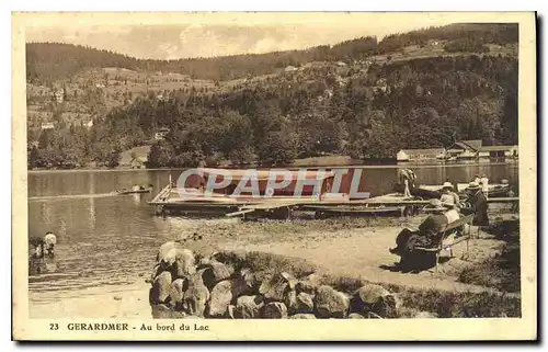 Ansichtskarte AK Gerardmer Au bord du Lac