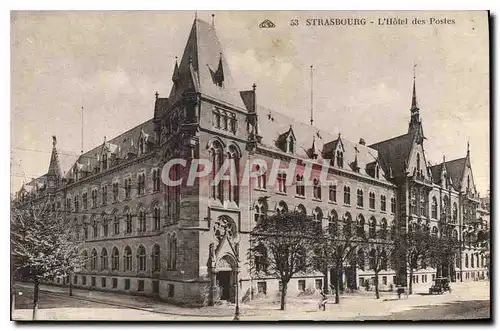 Ansichtskarte AK Strasbourg L'Hotel des Postes