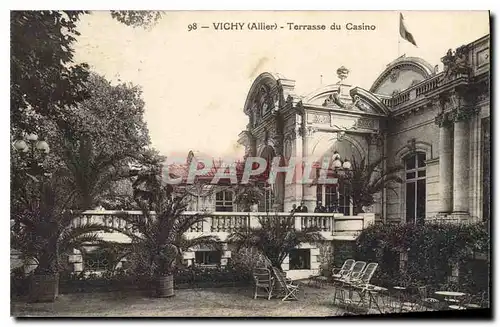 Cartes postales Vichy Allier Terrasse du Casino
