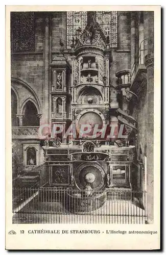 Cartes postales Cathedrale de Strasbourg L'Horloge astronomique