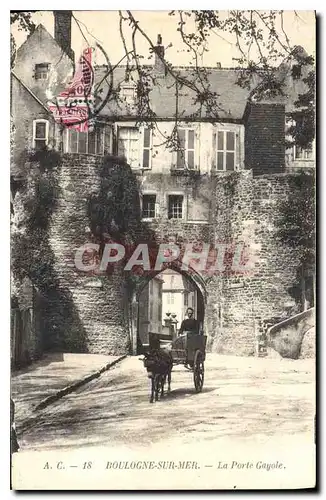 Ansichtskarte AK Boulogne sur Mer La Porte Gayole Voiture a ane Mule