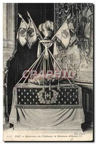 Cartes postales Pau Interieur du Chateau le Berceau d'Henri IV