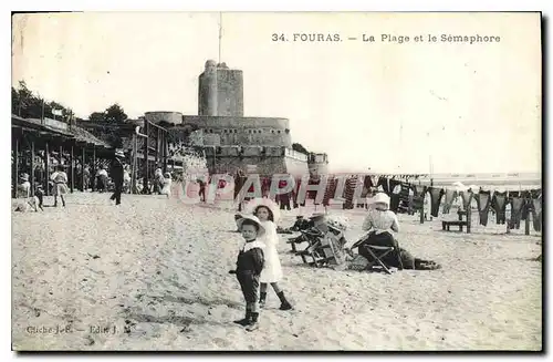 Ansichtskarte AK Fouras La Plage et le Semaphore