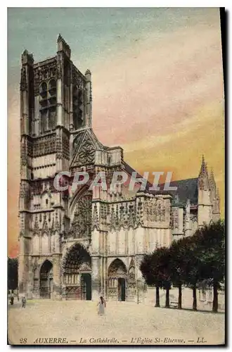 Ansichtskarte AK Auxerre La Cathedrale L'Eglise St Etienne