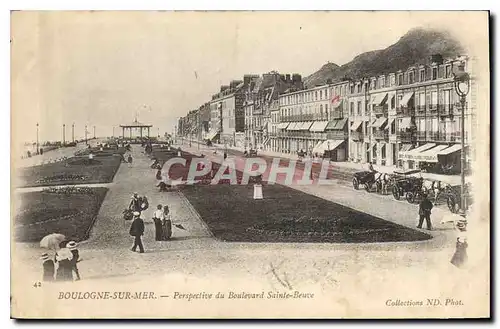 Ansichtskarte AK Boulogne sur Mer Perspective du Boulevard Sainte Beuve