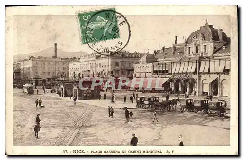 Cartes postales Nice Place Massena et Casino Municipal