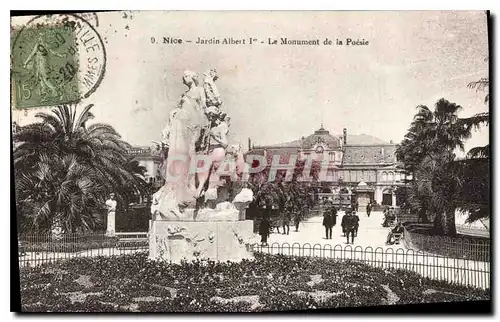 Ansichtskarte AK Nice Jardin Albert I Le Monument de la Poesie