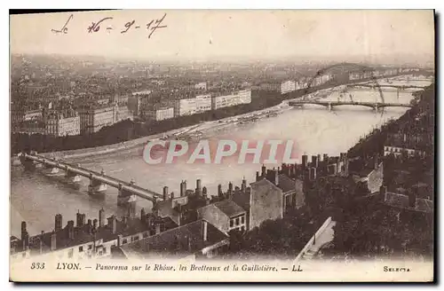 Ansichtskarte AK Lyon Panorama sur le Rhone les Brotteaux et la Guillotiere