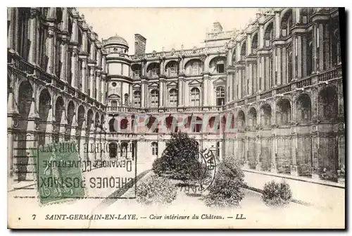 Cartes postales Saint Germain en Laye Cour interieure du Chateau